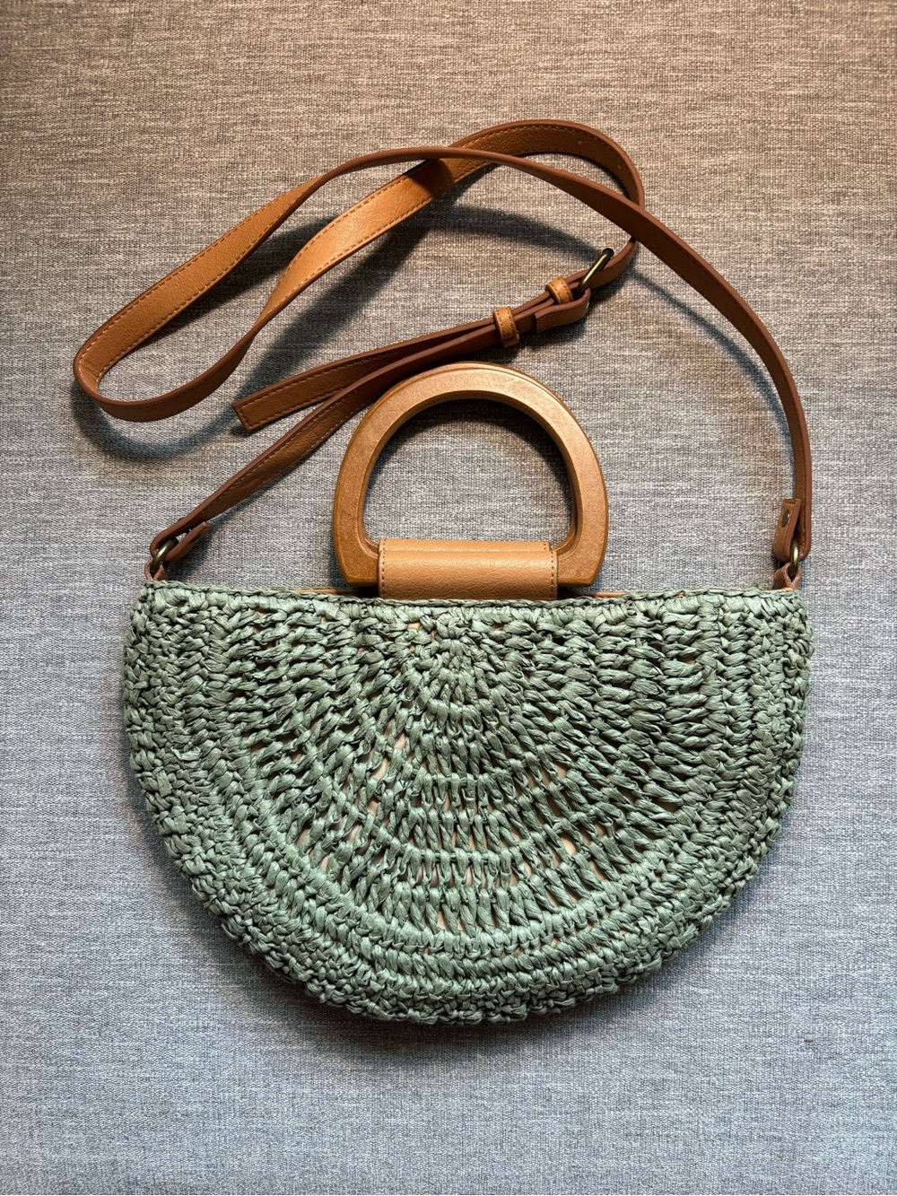 Straw Crossbody Bag